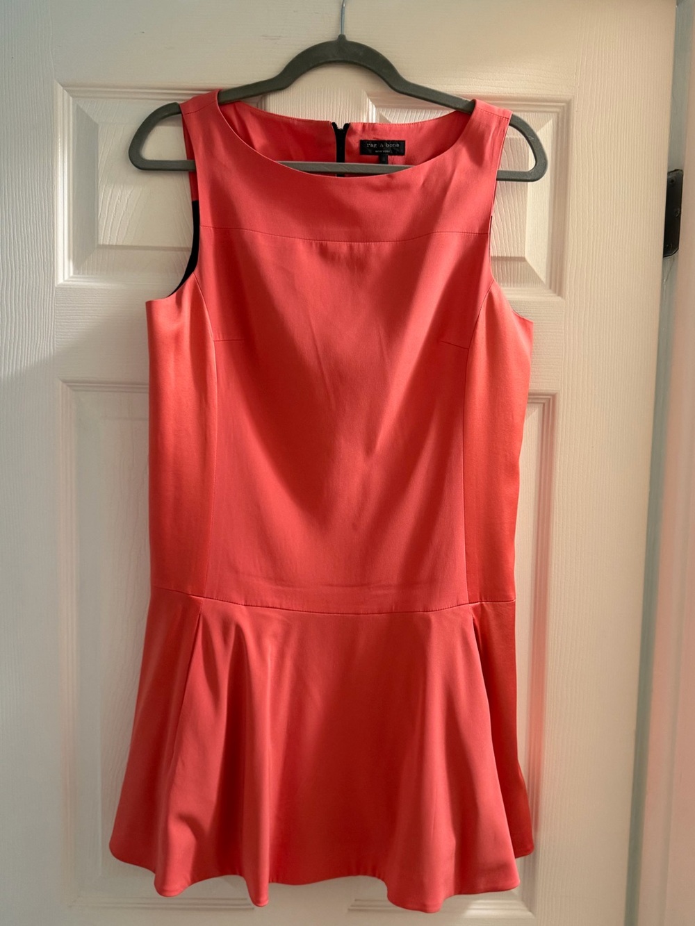 Rag & Bone Coral Sleeveless Peplum Dress
